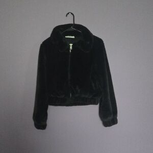 Women's Black Faux Fur Jacket